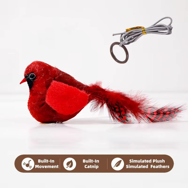 Cat Toys for Indoor Cats Interactive Cat Toy Realistic Bird Sound Cat Toy Plush Cat Toy Catnip Cat Toy for Cats Kitten Toy