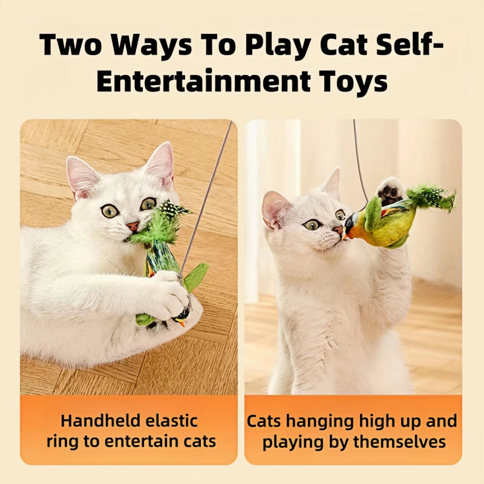 Cat Toys for Indoor Cats Interactive Cat Toy Realistic Bird Sound Cat Toy Plush Cat Toy Catnip Cat Toy for Cats Kitten Toy