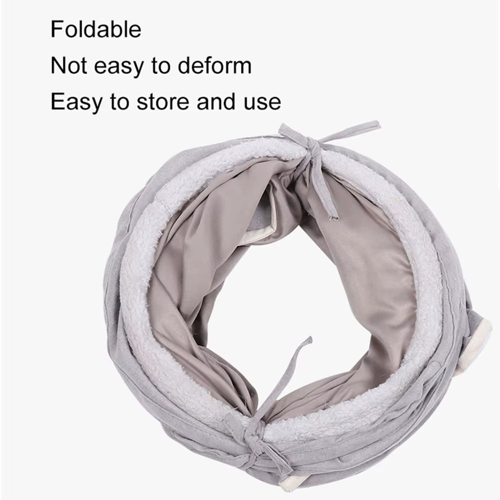 Cat Toy Hide-And-Seek Premium Built-In Crinkle Crackle Paper Played Freely Indoors Rabbit Tunnel Cat Toy