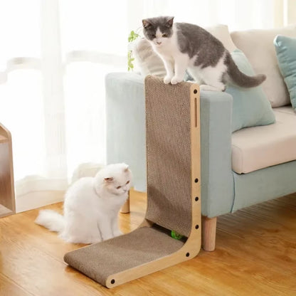 Cat Scratching Board Cat Toys Wooden Wear-Resistant and Scratch-Resistant Post Cat Furniture Training Grinding Claw Toys