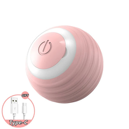 New Interactive Cat Toys Ball Auto Electric Rolling Ball Toys for Cat Kitty Pet Smart Automatic Teaser USB Rechargeable Cat Toy