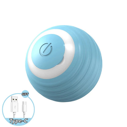 New Interactive Cat Toys Ball Auto Electric Rolling Ball Toys for Cat Kitty Pet Smart Automatic Teaser USB Rechargeable Cat Toy