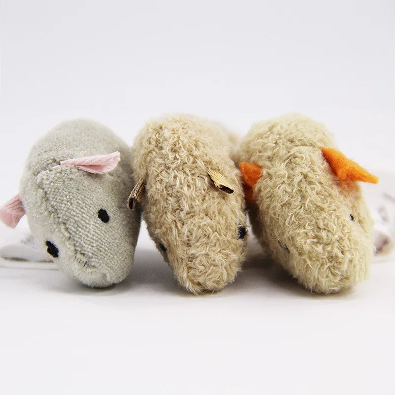 3Pcs New Plush Simulation Mouse Cat Toy Bite Resistance Plush Mouse Cat Scratch Interactive Mouse Toy Palying Toy for Cat Kitten