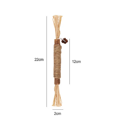 1 Pc Cat Toys Silvervine Chew Stick Polygonum Kitty Raffia Grass Pet Supplies Cleaning Teeth Stick Pet Bite Cat Toy Hemp Rope