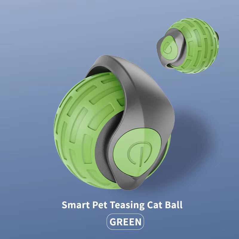 New Interactive Cat Toys Ball Auto Electric Rolling Ball Toys for Cat Kitty Pet Smart Automatic Teaser USB Rechargeable Cat Toy