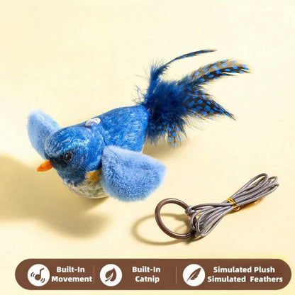 Cat Toys for Indoor Cats Interactive Cat Toy Realistic Bird Sound Cat Toy Plush Cat Toy Catnip Cat Toy for Cats Kitten Toy